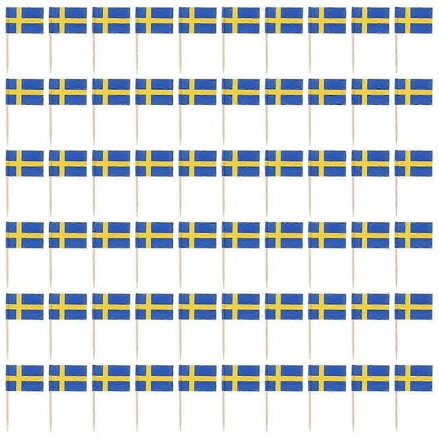 100Pcs Flag Toothpicks Flags Cupcake Toppers Cake Topper Decorations Party Supplies