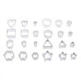 thumbnail image 3 of 24Pcs/Lot Stainless Steel Pottery Clay Tools Geometry  Square Cutter Molds, 3 of 5
