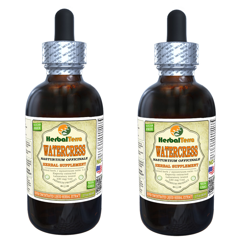 Watercress (Nasturtium officinale) Tincture, Organic Dried Herb Liquid