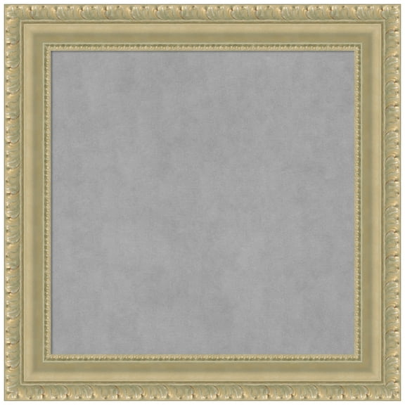 Amanti Art Champagne Teardrop Framed Magnetic Board 15 x 15 in.