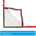 thumbnail image 3 of Unique Bargains 12"x17" Magnetic Display Frame A3 Adhesive Magnetic Sign Holder Red 5 Pack, 3 of 6
