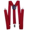 thumbnail image 2 of Dengjunhu Men Suspender Elastic Adjustable Y Back Metal Clip Slim Clothing Accessories High Tensile Solid Color Unisex Male Female Suspender for Daily Life, 2 of 7