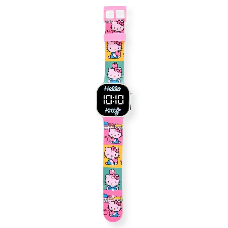Hello KittyGirl's Children's LED Watch with Square Case and Hello KittyGirl's Children's LED Watch with Square Case and