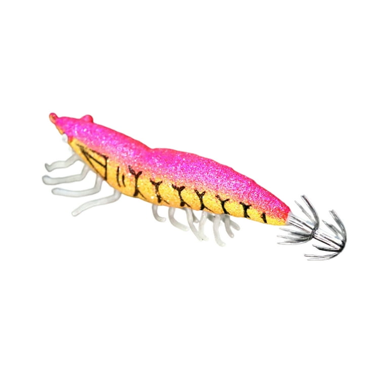 UDIYO 11.5cm Shrimp Bait Luminous Sharp Hook Simulation Tempting