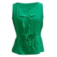 thumbnail image 4 of Jxximdong Tank Top for Women Women's Blouse Solid Color Tie With Bow Sleeveless Shirt Casual Spring Tops for Women, 4 of 5