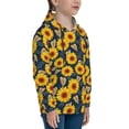 thumbnail image 3 of Sikiie Sunflowers Youth Hoodie Sweatshirt Pullover Hooded Classic Casual Essentials Hoodiefor Boys Girls Kids -Small, 3 of 6