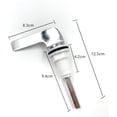 thumbnail image 3 of Chrome Plated Toilet Flush Handle Replacement Side Action, WC Handle Flush Leaver, Toilet Lever Arm Short, Toilet Handle, Cistern Lever Handle, Replacement Cistern Flush Lever Arm, 3 of 6