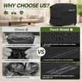 Black Up to 28 inch Single Shelf Griddle 600D Waterproof Outdoor Cover ...