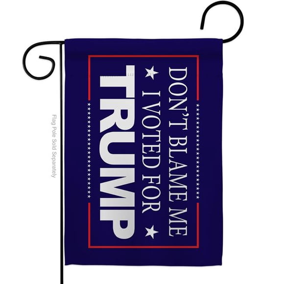 USA Decoration G170200-BO 13 x 18.5 in. Dont Blame Me Blue American Political Garden Flag with Double-Sided Horizontal House Decoration Banner Yard Gift