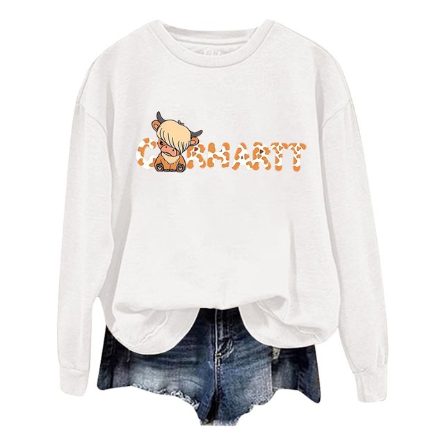 WEAIXIMIUNG Sweatshirts pour Femmes Enseignants Mode Décontractée Couleur Unie Manches Longues Imprimé Lettre Col Rond Hoodie