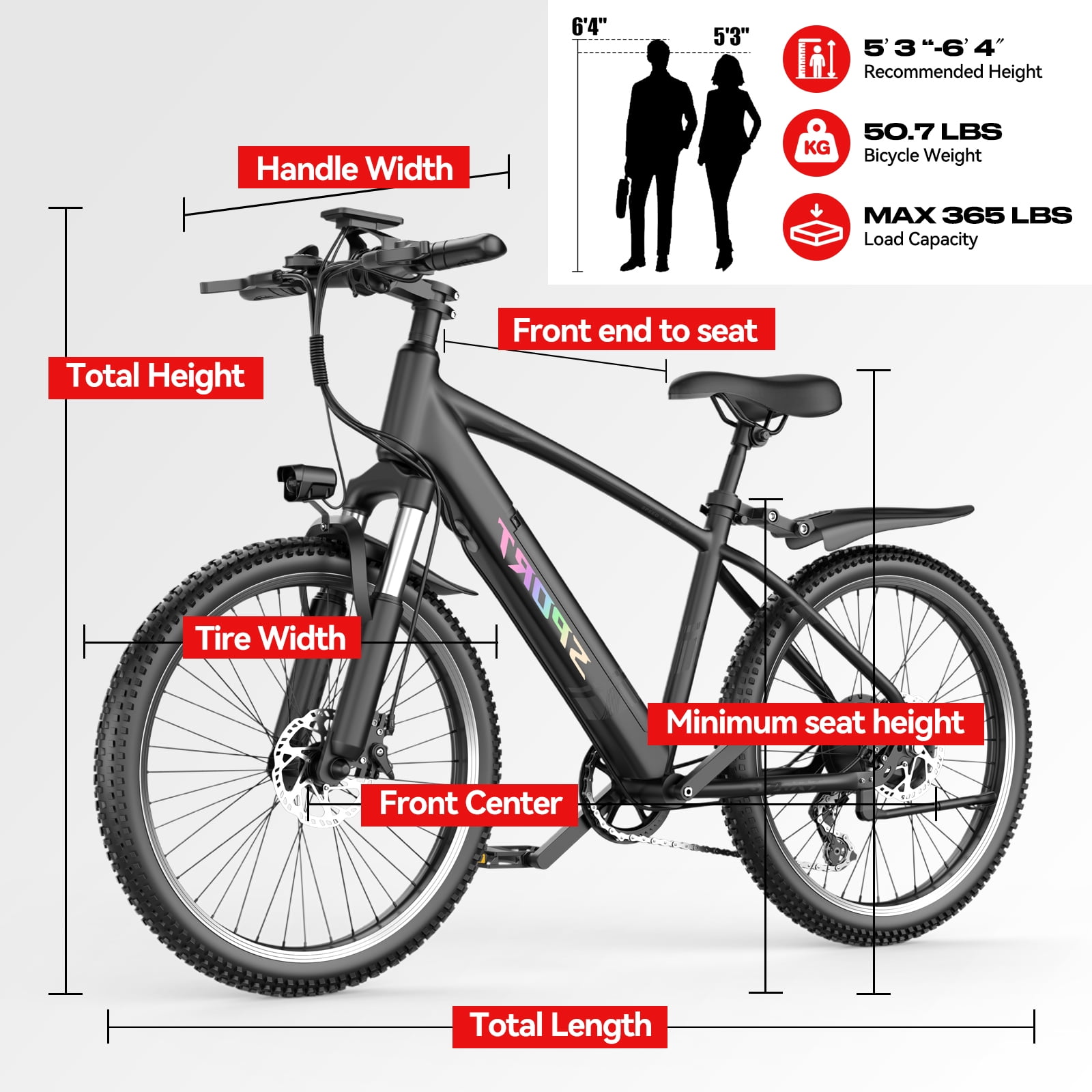 750W Electric Bike 26" Electric Bicycle for Adults Max 25mph Cruise Control System Ebike, 48V Mountain Bike, 21 Speed for Man Woman UL2849 Certified