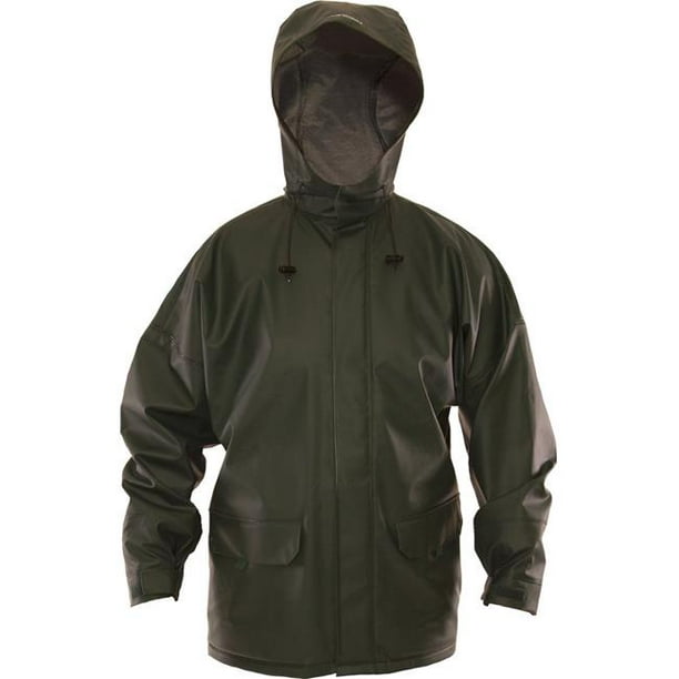 Tingley Rubber 702118613 Green Weather-Tuff Jacket with 16 ml Heavy ...