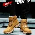 thumbnail image 2 of Men Snow Boots Hiking Booties Warm Shock Absorption Non-slip Winter Shoes, 2 of 7