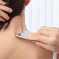 thumbnail image 3 of Guardurnaity Masajeador facial Cara Cuello Forma de corazón Arrugas Aliviar la tabla de raspado Cuidado inoxidable Metal Gua Sha Tools SPA Beauty Set Tratamientos faciales Guardurnaity CE014735-01, 3 of 6