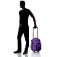 thumbnail image 2 of Everest 5045WH-DPL Deluxe Wheeled Backpack - Dark Purple, 2 of 9