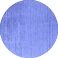 thumbnail image 1 of Ahgly Company Indoor Round Oriental Blue Industrial Area Rugs, 3' Round, 1 of 4