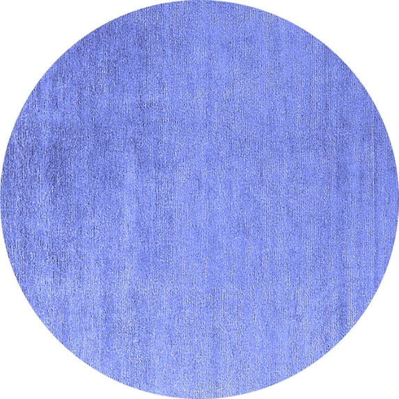 Ahgly Company Indoor Round Oriental Blue Industrial Area Rugs, 3' Round