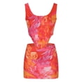thumbnail image 4 of Moda mujer verano chaleco Camis falda traje conjunto sin mangas vendaje estampado Sexy conjuntos Wmkox8yi  bvn3266, 4 of 8