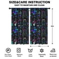 thumbnail image 2 of Gaming Pattern Blackout Kids Curtains,Childrens Insulated Curtains Set Of 2,Bedroom Essentials,Toddler Room Decor 42x84in(106x213cm), 2 of 4