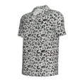 thumbnail image 2 of Balery Wild Animal Leopard Print Printed Men’s Short Sleeve Polo Shirt, Midweight Men's Shirt,Golf Polo shirts -, 2 of 9