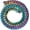 22inch Rainbow-10MM, variant on Colorful Cuban Chain Necklace, 8/10/14mm, Solid Stainless Steel, Rainbow Gold and Silver Hip Hop Miami Cuba Chunky Chain Necklace, Suitable for Men and Women.