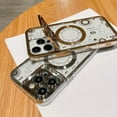 thumbnail image 4 of Compatible with iPhone 14 Pro Max Frosted Case with Ring Bracket Stand Round Lens Protection Clear Fashion Unique Shockproof Protection Cover for Women Girls, 4 of 8