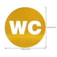 thumbnail image 2 of TEHAUX WC Sign Acrylic Coffee House Washroom Sign 3Pcs 4.7x4.7in, 2 of 8