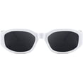 thumbnail image 2 of FEISEDY Small Square Sunglasses for Women Men Vintage Trendy Irregular Sunglasses B2322, 2 of 15