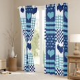 thumbnail image 3 of Castle Fairy Love Heart Print Curtains Pack of 2 (42x84 Each) for Boys Girls,Romantic Valentine Curtains Blackout,Geometric Stripes Plaid Bedroom Curtains,Ultra Soft Home Decor, 3 of 6