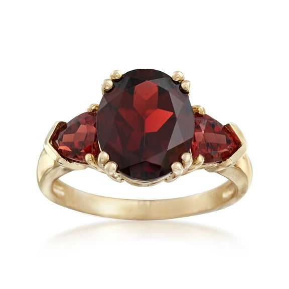 Ross-Simons 5.20 ct. t.w. Garnet Ring in 14kt Yellow Gold, Women's, Adult