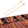 thumbnail image 6 of Almencla 2Pcs Marimba Mallets Wooden Drumsticks Musical Toys Multifunctional Percussion Sticks Wood Drum Stick for Xylophone Hand Drum, 6 of 8