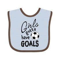 Inktastic Girls Gotta Have Goals Soccer Girls Baby Bib