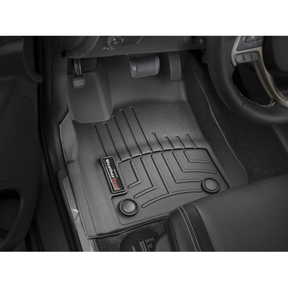 Weathertech Floor Liner 449301 FloorLiner; Molded Fit; Black; Thermoplastic Polyolefin TPO Vacuum Formed Material; 2 Piece