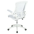 Emma + Oliver MidBack White Mesh Ergonomic Task Office Chair, White