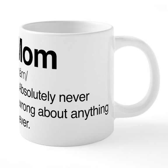 CafePress - Mom - 20 Oz White Ceramic Mega Mug