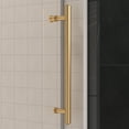 thumbnail image 6 of 56'' - 60'' W X 76'' H Single Sliding Frameless Shower Door With 3/8 Inch (10Mm) Clear Glass In Brushed Gold, 6 of 6