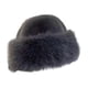 thumbnail image 2 of Gorro , gorro para mujer, gorro de invierno de piel sintética para de esquí al aire libre Gris oscuro, 2 of 8
