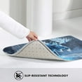 thumbnail image 4 of Front Door Mat, Frozen Blue Mystic Moose Indoor Mats for Bedroom Bathroom Kitchen, Floor Mat Non-Slip, Soft Carpet Floor Cover Machine Washable Entryway Mat - 20x31.5in, 4 of 6