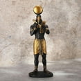 thumbnail image 2 of Veronese Design 11 Inch Thoth Egyptian God of Knowledge Black Gold Resin Statue, 2 of 8