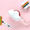 thumbnail image 6 of 1-Pack Creative Cloud Tape Dispenser with Rainbow Masking Tape,Decorative Cartoon Plastic Tape Holder Cutting Tape for Home Office School Stationery Supplies$$Office, 6 of 8