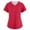 Red #038, variant on Scrub Top for Women – Breathable 4-Way Stretch V-Neck Top with Multiple Pockets Black 2XL