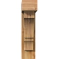 thumbnail image 2 of Ekena Millwork 6"W x 20"D x 24"H Balboa Block Rough Sawn Bracket w/ Offset Brace, Western Red Cedar, 2 of 25