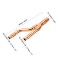 thumbnail image 2 of Uxcell 22T Refrigeration Y Branch Gas Pipe, Copper Y Joint Fits with Insulation for Central Air Conditioning System, 2 of 5