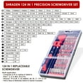 thumbnail image 4 of 124 in 1 Precision Screwdriver Sets Magnetic Driver Kit Electronic Repair Tool Kit for iPhone iPad PC Computer Laptop MacBook Tablet Xbox Game Console Watch, 4 of 8