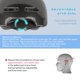 thumbnail image 2 of Casco de bicicleta Gudook para adultos, estilo gorra de béisbol, para carretera urbana, 2 of 7