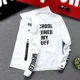 thumbnail image 5 of Chaqueta vaquera negra con botones para otoño para hombre, chaqueta vaquera blanca con estampado de letras, abrigo para hombre, lavado rojo G, estética de bajo coste al precio más bajo, 5 of 5