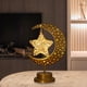 thumbnail image 2 of Lámpara de escritorio con luz LED de luna y estrellas para Ramadán, elegante luz nocturna para Eid Mubarak No ahuecado, 2 of 9