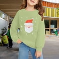 thumbnail image 2 of XIYNBAOK Funny Christmas T Shirt Long Sleeve Christmas Shirts Christmas Hawaiian Shirts Tops Clean Girl Clothes Boy Clothes Size 6 Teenager Clothes, Light Green 9-10 Years, 2 of 6