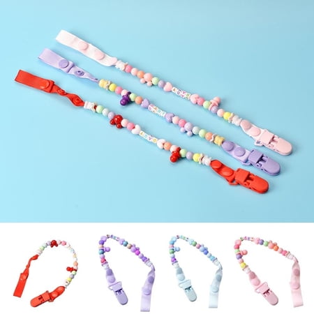 SPRING PARK Newborn Soother Strap Teether Holder Nipple Dummy Chain Baby Pacifier Clip