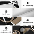 thumbnail image 6 of Black Brown Outdoor Rug for Patio/Deck/Porch, Non-Slip Large Area Rug 4 x 6 Ft, White Circle Modern Minimalist Geometric Indoor Outdoor Rugs Washable Area Rugs, Reversible Camping Rug Carpet Runner, 6 of 8